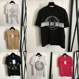 Tshirts 패션 T 셔츠 여성 디자이너 티 탑 여자 캐주얼 레터 셔츠 의류 고급 디자이너 의류