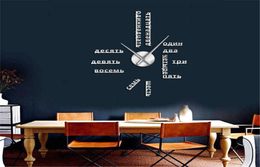 Wall Clocks Foreign Language DIY Giant Clock Large Soviet Russian Numbers Big Watch Baby Room Preschool Decoration8815681