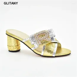 Dress Shoes Wedding For Women Bride Italian Elegant Party Pumps Decorated With Rhinestone High Heels Open Toe