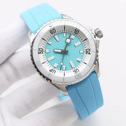Watch Mens Watch 42mm Automatic Mechanical Watches For Men Business WristWatch Rubber Strap Ceramic Ring Mouth Waterproof WristWatches Montre De Luxe