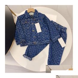 Clothing Sets Designer Childrens Suit Fashion Toddler Baby Boys Girls Fall Two Piece Size 130Cm-160Cm Drop Delivery Kids Maternity Dhi8A