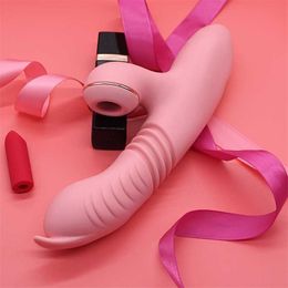 Full Automatic Retractable Suction And Sucking Vibrator Sex Vibrates For Women Toys Products 231129