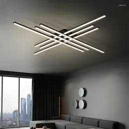 Ceiling Lights Living Room Creative Line Light Led Study Modern Minimalist And Magnificent Master Bedroom Lamp