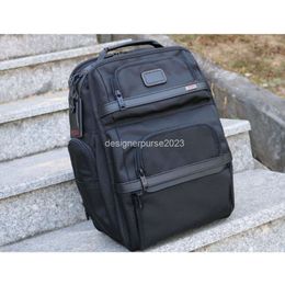 Men's TUMIIS Designer Computer Backpack Mens 3 Men Alpha Series Bookbag Sport Luxury Nylon Handbag Ballistic Black Fashion Business Backpacks Bag 8gbe