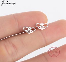 Real 925 Sterling Silver Cute Honey Bee Earrings for Girls Kids Unique Tiny Honeybee Animal Earing Stud Insect Jewellery Pendiente8820627