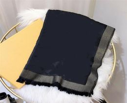 Factory whole scarf professional s scarf high quality shiny gold yarn yarndyed wool shawl size 18070cm4233566