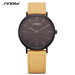 SINOBI New Design Fashion Ladies Watches Elegant Simple Female Quartz Watch Women Modern Trend Leather Strap Montre Femme188L