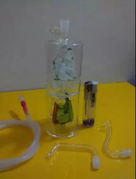 A 01 Height Bongglass Klein Recycler Oil Rigs Water Pipe Shower Head Perc Bong Glass Pipes Hookahs ZZ