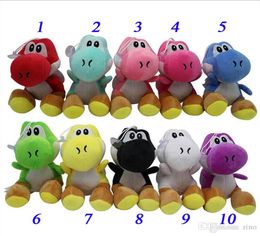 Super Bros New 7" yoshi Plush Toys yoshi Dinosaur Stuffed Animals Doll Pendants Figure Toys 10 colors6011325