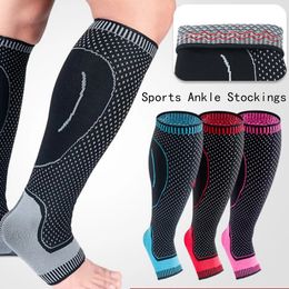 1PC M-XL Running Compression Socks Orthopedic Support Knee High Stockings Calf Ankle Protector Football Skiing Varicose Veins 240104