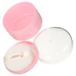 Makeup Sponges Body Powder Puff Box Loose Container Portable Baby Storage Holder With