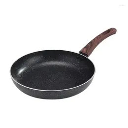 Pans Wholesale Stone Kitchen Non Stick Coating Aluminium Frying Pan With Wood Handle Cookware Sets