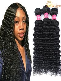 Unprocessed Brazilian Virgin Hair Deep Wave 3 Bundles Deep Curly Wave Bundles Brazilian Deep Human Hair Weave Bundles8152161