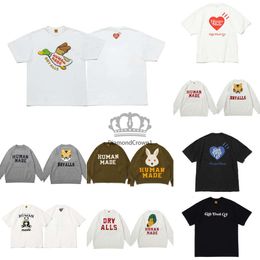 Tees Mens t Love Duck Couples Women Designer Human Mades T-shirts Cottons Tops Casual Shirt s Clothing Street Shorts Sleeve Clothes 2024