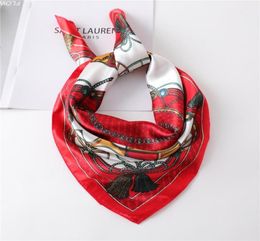 2021 Summer Silk Scarf Lady Hair Square Bag Scarves Head Wraps for Women Bandanas Shawl Female Kerchief Print Desinger Foulard4048816