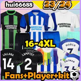 4XL 23/24 MAUPAY MITOMA CONNOLLY soccer jerseys ALLISTER TROSSARD CONNOLLY MARCH ALZATE 23 24 LALLANA WEBSTER ADINGRA ENCISO PROPPER men kit kids football shirt