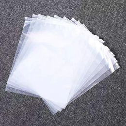 50pcs/lot Clear Zipper Packaging Bags Clothing Resealable Poly Plastic Apparel Merchandise Zip Bags for Ship Clothes Shirt Bqwad