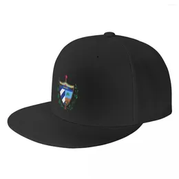 Ball Caps Punk Unisex Coat Of Arms Cuba Baseball Cap Adult Adjustable Hip Hop Hat For Men Women Outdoor