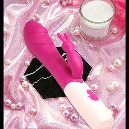 vibrator Rabbit Electric Silicone Double Head Massage Shaker for Womens Masturbation and Adult Sexual Products 231129