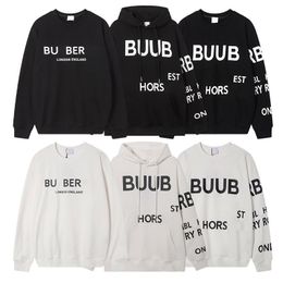 Mens Hoodie Cotton Sweatshirts Designer Printing Pullover Spring Long Sleeved Couple Style Autumn Streetwear XS-L Size 2 Colours 6 models