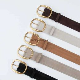 Belts Fashion Women's Leather Belt with High-end Suede Texture Wide and Versatile Leather Belt for Coats Sweaters and Down Jackets