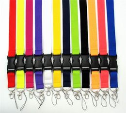 Cell Phone Straps Charms Whole 10pcs Clothing brand Logo Lanyard Detachable Keychain ID mixed colros1930115