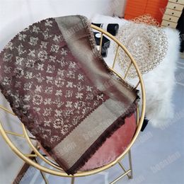 Women Silk Wool Autumn Winter Scarves Designer Fashion Square Scarf Classical Printing Style For Womens Versatile Shawl Kerchief 13 Colours