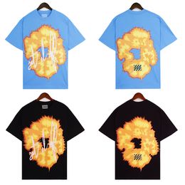 Designer T Shirt Graphic Tee Shirts Denim Ring Print For Men And Women Casual Funny Summer Tops Black Light Blue Tshirt