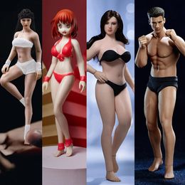 Phicen 1/12 TM01 T02A T03B T04A T05B Female/male Action Figure Seamless Body With Head Sculpt Pale Suntan Figure Dolls Toys Gift 240104