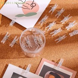 Transparent Spring Clips Mini Plastic String Light Peg Pos Paper Hook DIY Crafts Clamp Party Festival Decoration