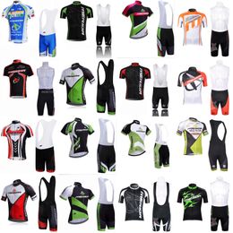 Conjuntos MERIDA equipe Ciclismo Mangas Curtas jersey (babador) shorts define fino Mountain bike Quick Dry esporte Desgaste C1914