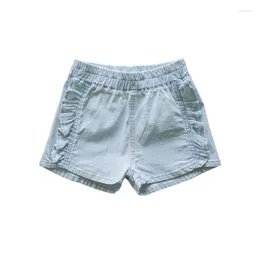 Shorts Baby Girls Denim Teenage Girl Summer Ruffle Pants Kids Cotton Clothes Children Jean Short For 1-12Yrs Teenager CC108
