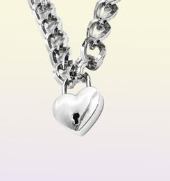 DreamBell Fashion Women Punk Cool Neck Collar Slave Game Pet Heart-Shape Metal Choker Necklace9939582
