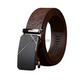 Belts 100% Pure Cowhide 3.5cm Wide Business Fashion Embossed Genuine Leather Belt For Men Automatic Buckle Male Formal Trousers Belts