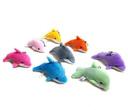 Mixed Colour Mini Lovely Cute Dolphin Charms Kids Plush Toys Home Party Pendant Gift Decorations1209837