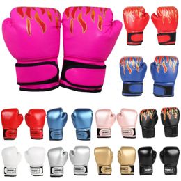 3-12 Yrs Kids Boxing Gloves PU Leather MMA Fighting Punching Bag Kickboxing Gloves Karate Muay Thai Training Workout Gloves Kids 240104