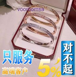 High Quality Car tiress 18k Gold Holiday Gift Bracelet Jewellery Full Sky Star Love Womens Pure Silver Plating Screwdriver Wide and Narrow With Original Box