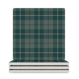 Table Mats Galloway District Tartan Ceramic Coasters (Square) Original Cup Set Cute