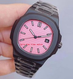 Super Factory new Version watch 9 Style 5711 men Wristwatches 40mm sapphire Luminous Auto Date All black steel 2813 movement mechanical Automatic Men's watches