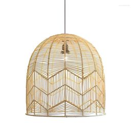 Pendant Lamps Japanese Style Chandelier Southeast Asia Handmade Vine Woven Bedroom Balcony Restaurant Bar Rattan Lamp