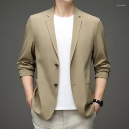 Men's Suits Lightweight Basic Skins UPF 50 Long Sleeve Sun Jacket Suit Blazer Men Summer Dress Blazers Slim Fit For Bussiness Casual Coats