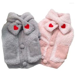 Dog Apparel Winter Pet Clothes Scarf Small Costume Coat Outfit Garment Cute Puppy Drop Clothing Jacket Products