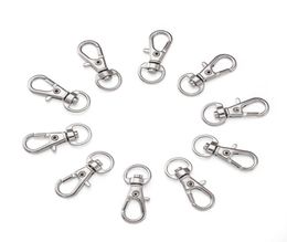 100pcs Alloy Swivel Lanyard Snap Hook Lobster Claw Clasps Jewelry Making Bag Keychain DIY Accessories3557135