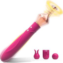 New Pen shaped Double Head 10 Frequency Female Masturbation G-spot Massage Stick Adult Sexual Products 231129
