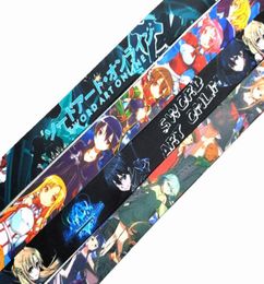 Cell Phone Straps Charms Japanese Anime Manga Sword Art Online Lanyard For Keys ID Credit Bank Card Cover Badge Holder Keychain 5185901