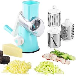 Manual Rotary Vegetable Cutter Cheese Grater Food Fruit Potato Peeler Carrot Shredder Slicer Cutting Chopper Kitchen Tools 240104