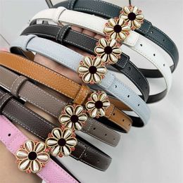 Letter buckle for women's belt, sweet and casual, small fragrance, simple and slim waist belt for women 2340115