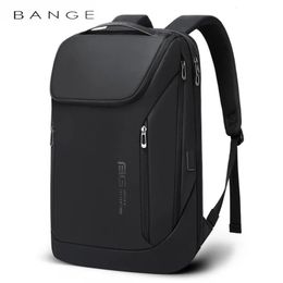 BANGE Waterproof Multi-Use Laptop Backpack For 15.6 Inch USB Charging Shockproof Business Briefcase Shoulder Bag For Man Women 240104