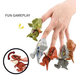 Cartoon Dinosaur Model Toy Bite Finger Simulation Dinosaurs Prank Trick Funny Toys Multi Joints Flexible Movable Action Tyrannosaurus Rex Models