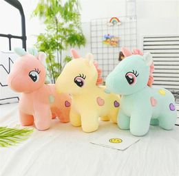 25cm 3color unicorn plush toy pony doll children gift grab machine doll rag doll gift toy Plush toy Gifts262q8894511